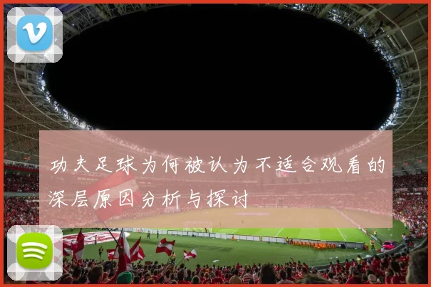 功夫足球为何被认为不适合观看的深层原因分析与探讨